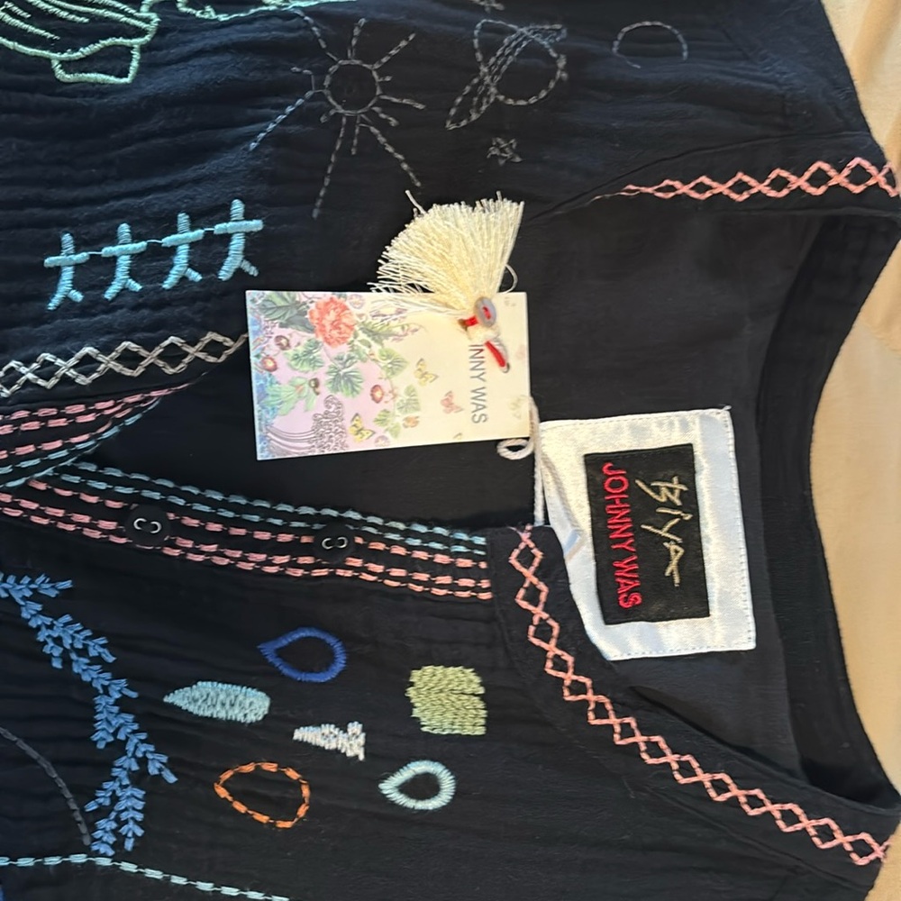 Johnny Was Embroidered Dress
